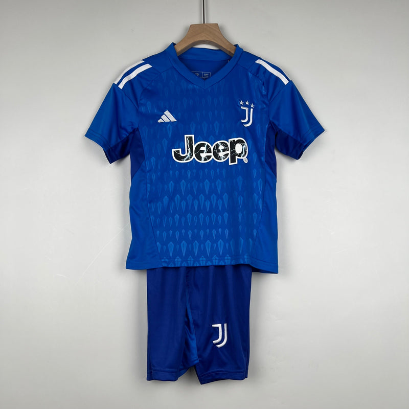 KIDS KIT JUVENTUS GOLEIRO AZUL 23/24