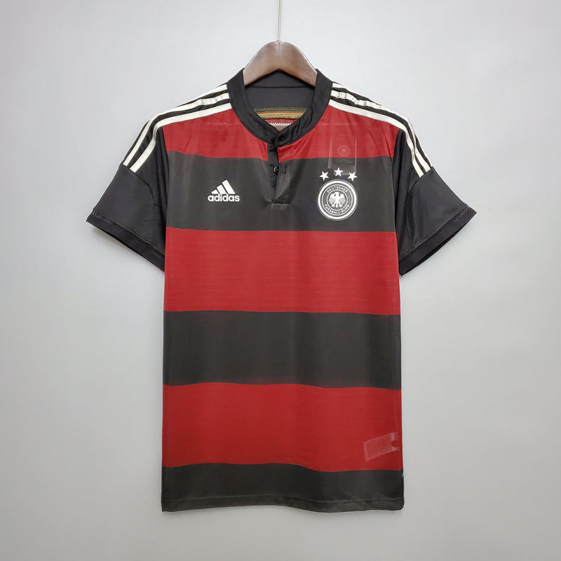 ALEMANHA AWAY 2014 - ADIDAS RETRO MEN`S - BLACK/RED