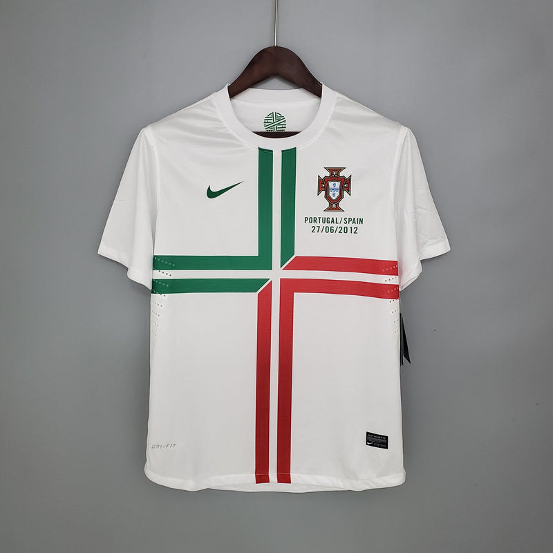 PORTUGAL AWAY 2012 - NIKE RETRO MEN`S - WHITE/GREEN