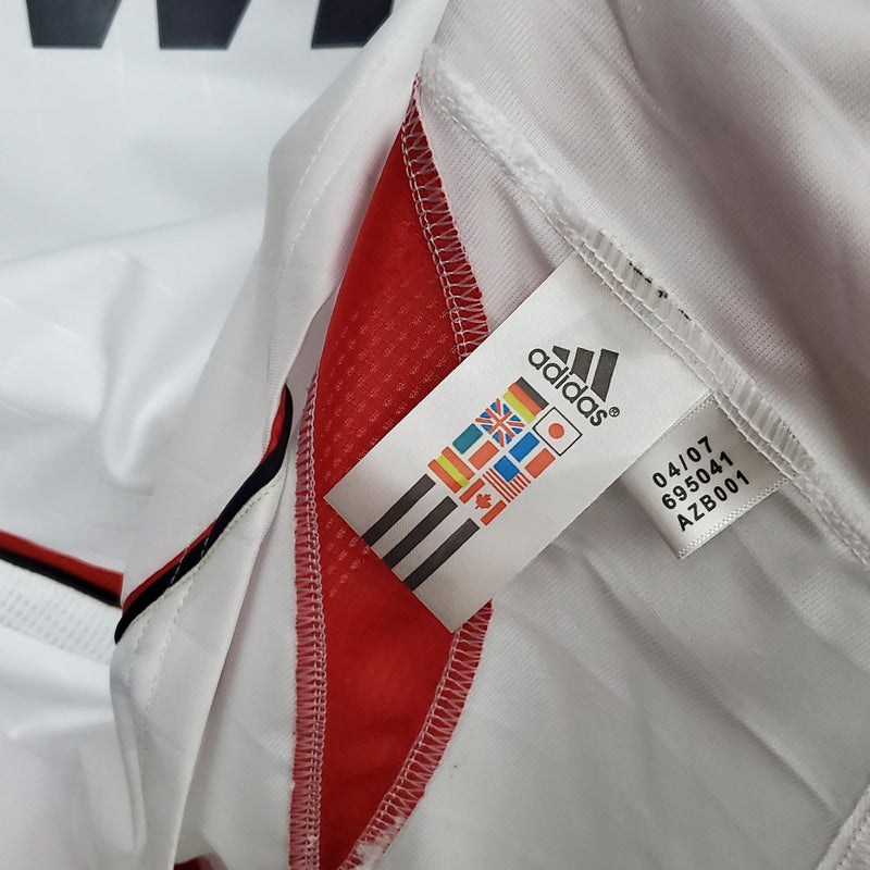 MILAN AWAY 2006/07 - ADIDAS RETRO MEN`S - WHITE/RED