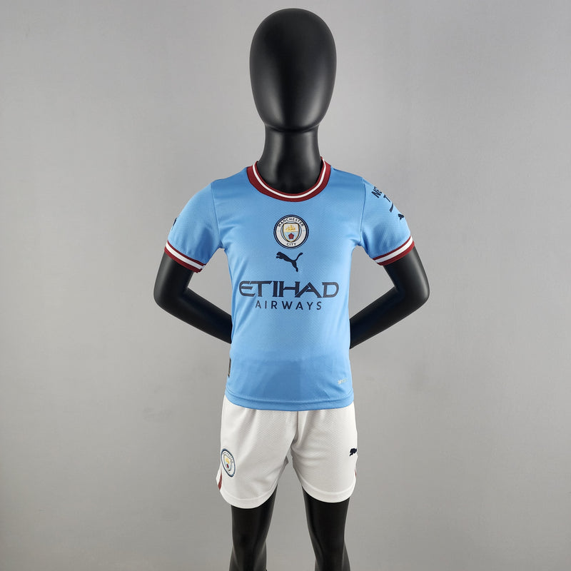 KIDS KIT MANCHESTER CITY HOME 22/23