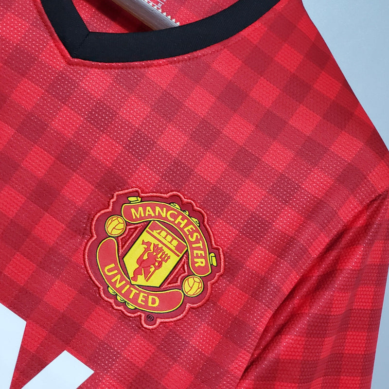 MANCHESTER UNITED HOME 2012/13 - NIKE RETRO MEN`S - RED