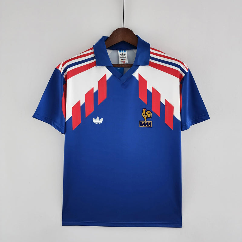 FRANCE HOME 1988 - ADIDAS RETRO MEN`S - BLUE/RED