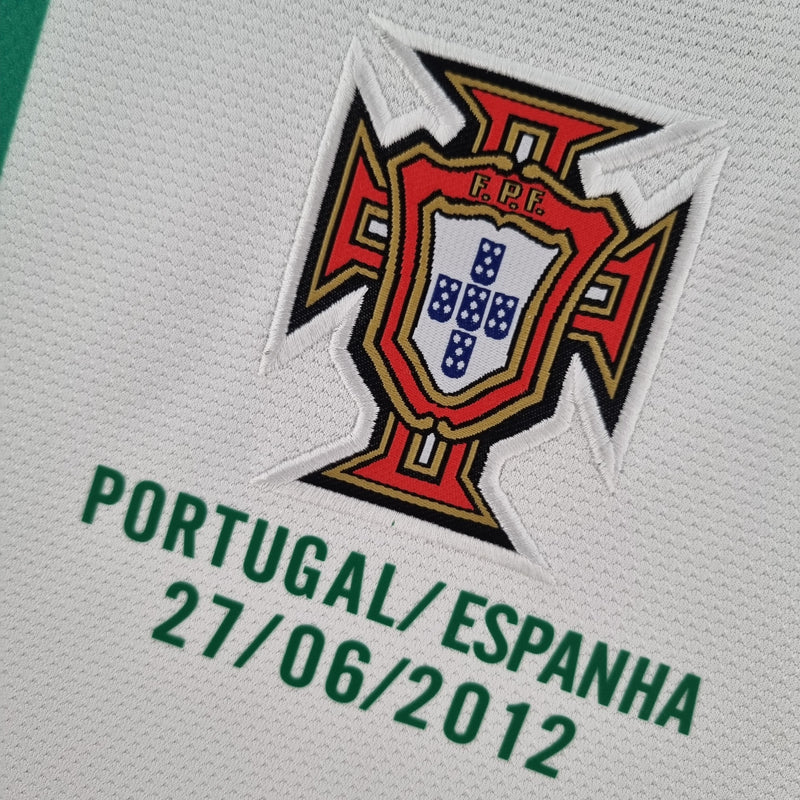 LONG SLEEVE PORTUGAL AWAY 2012 - NIKE RETRO MEN`S - WHITE/RED