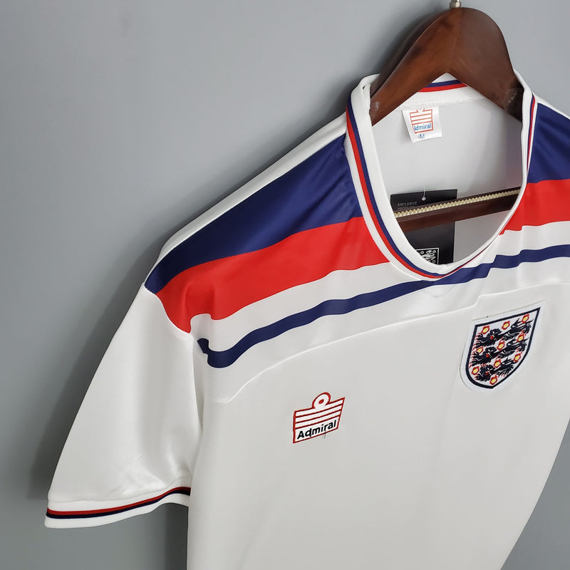 INGLATERRA HOME 1982 - ADMIRAL RETRO MEN`S - WHITE/BLUE