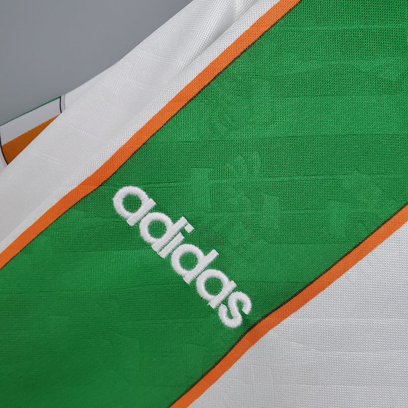 IRLANDA AWAY 1994 - ADIDAS RETRO MEN`S - WHITE/GREEN