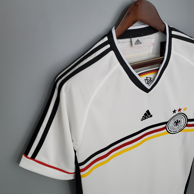 ALEMANHA HOME 1998 - ADIDAS RETRO MEN`S - WHITE/BLACK