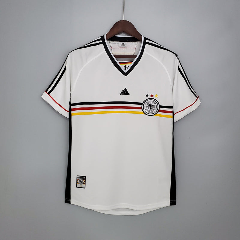 ALEMANHA HOME 1998 - ADIDAS RETRO MEN`S - WHITE/BLACK