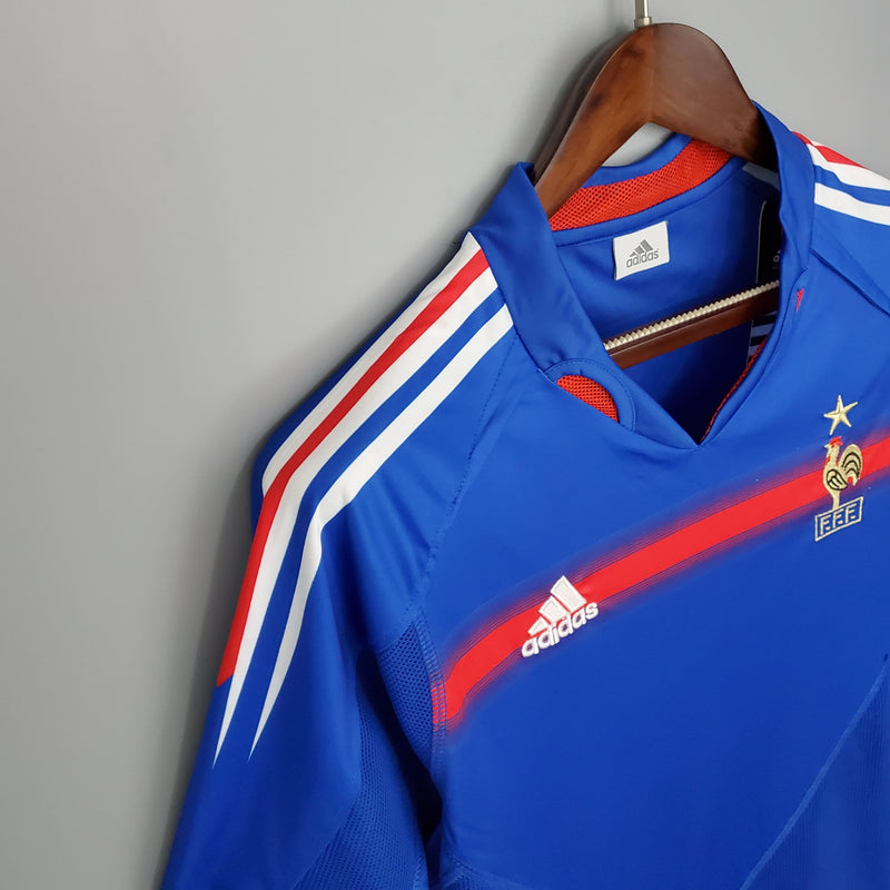 FRANCE HOME 2004 - ADIDAS RETRO MEN`S - BLUE/RED