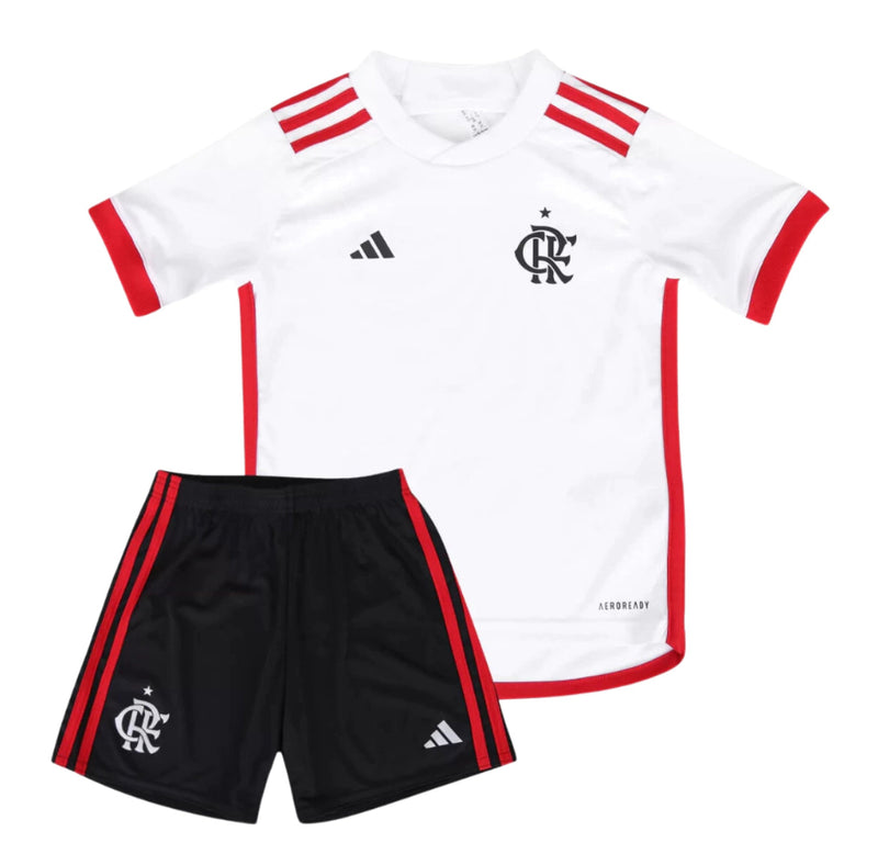 CR FLAMENGO II 2024/25 BRANCO - FAN VERSION - KIDS KIT