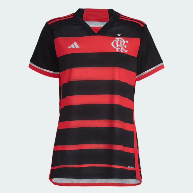 CR FLAMENGO I 2024/25 RUBRO-NEGRA - MODELO WOMEN BABY LOOK