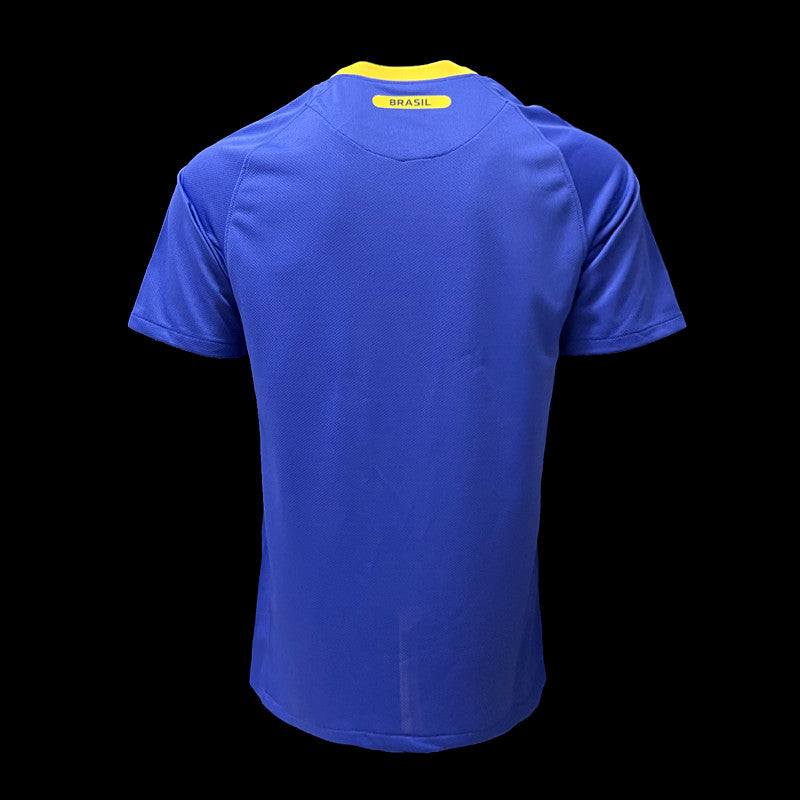 BRASIL AWAY 2010 - NIKE RETRO MEN`S - BLUE/WHITE