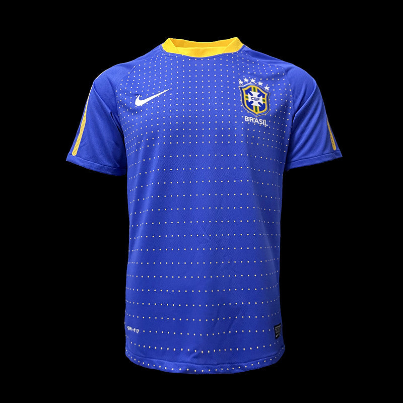 BRASIL AWAY 2010 - NIKE RETRO MEN`S - BLUE/WHITE