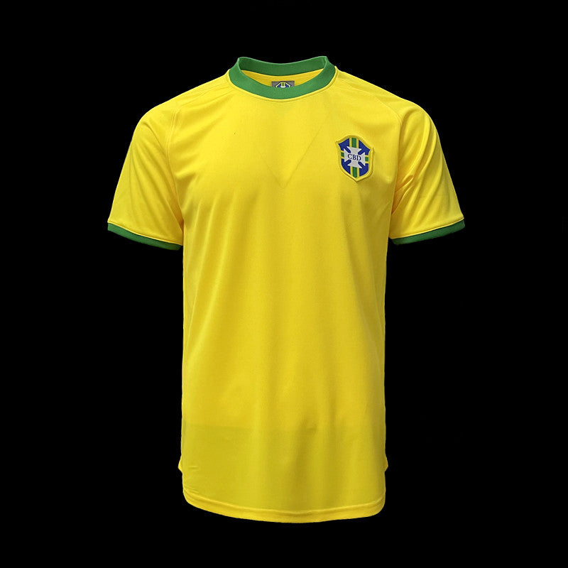 BRASIL HOME 1970 - RETRO MEN`S - YELLOW/GREEN