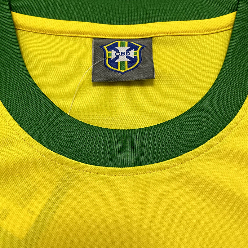 BRASIL HOME 1970 - RETRO MEN`S - YELLOW/GREEN