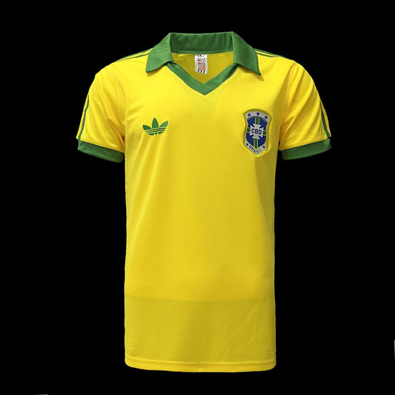 BRASIL HOME 1978 - ADIDAS RETRO MEN`S - YELLOW/GREEN