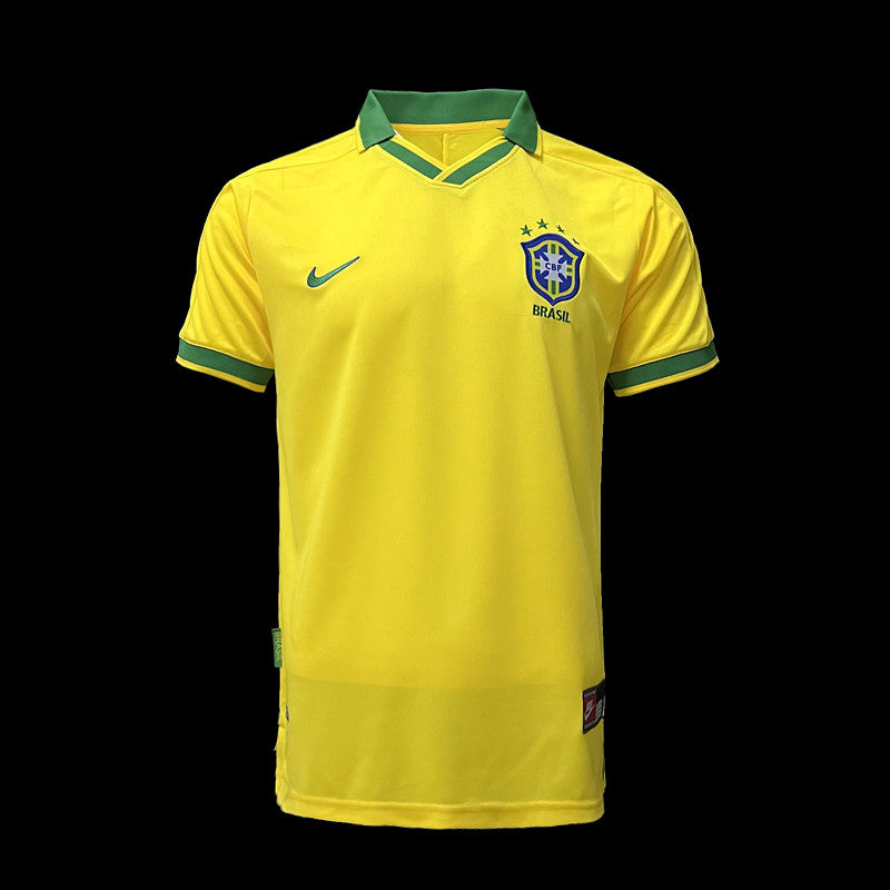 BRASIL HOME 1997 - NIKE RETRO MEN`S - YELLOW/GREEN