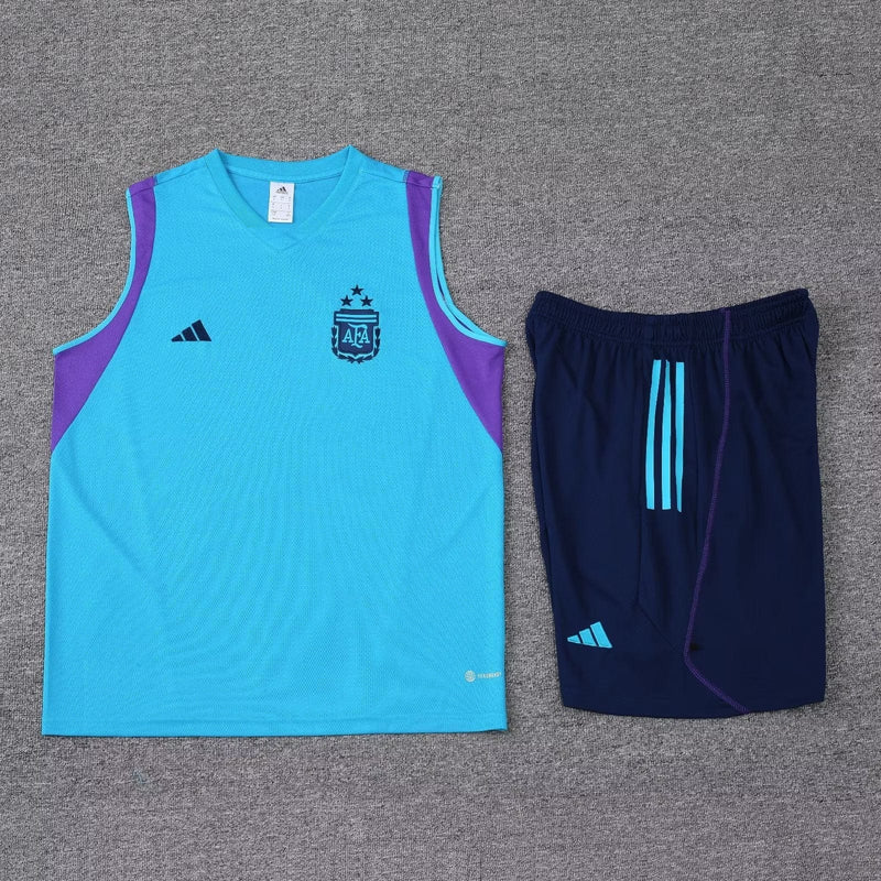 ARGENTINA SLEEVELESS TRAINING KIT 23/24 - BLUE SKY