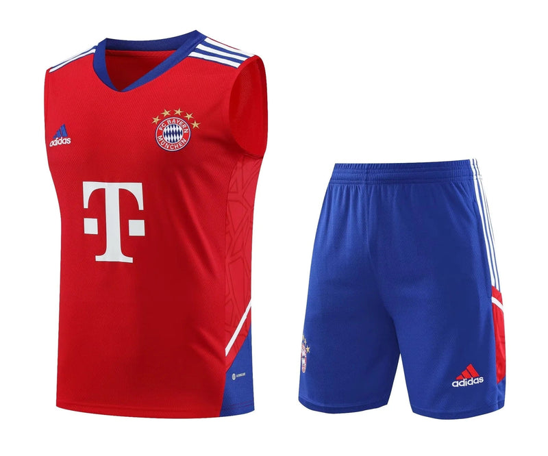 BAYERN MUNICH SLEEVELESS TRAINING KIT 2023/24 - RED