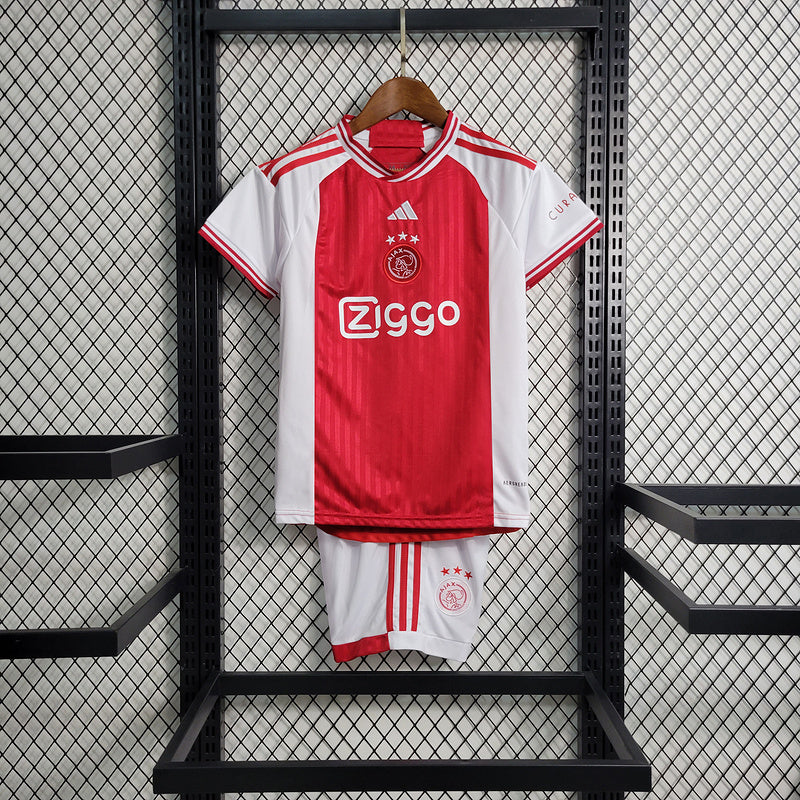 KIDS KIT AJAX 2023/24 BRANCO - FAN