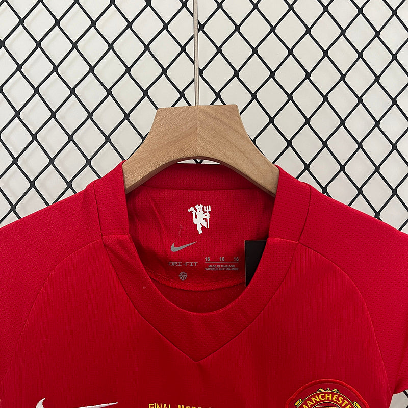 KIDS KIT RETRO MANCHESTER UNITED 2007/08 - FAN