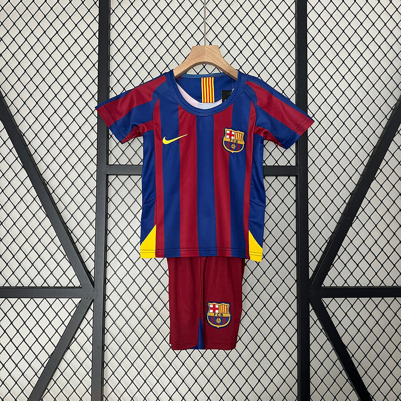 KIDS KIT RETRO BARCELONA 2005/06 - FAN