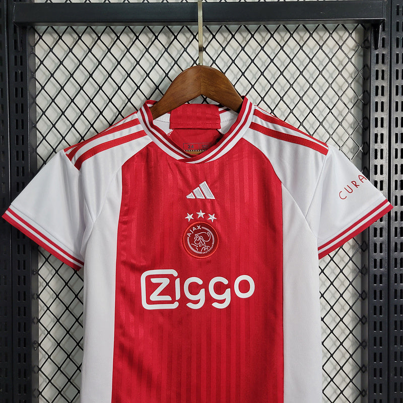 KIDS KIT AJAX 2023/24 BRANCO - FAN