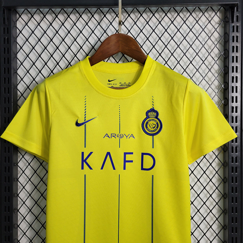 KIDS KIT AL NASSR 2023/24 AMARELO - FAN