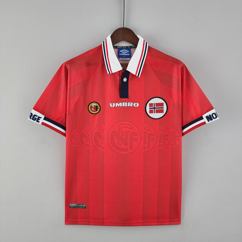 DINAMARCA HOME 1998 - UMBRO RETRO MEN`S - RED/WHITE