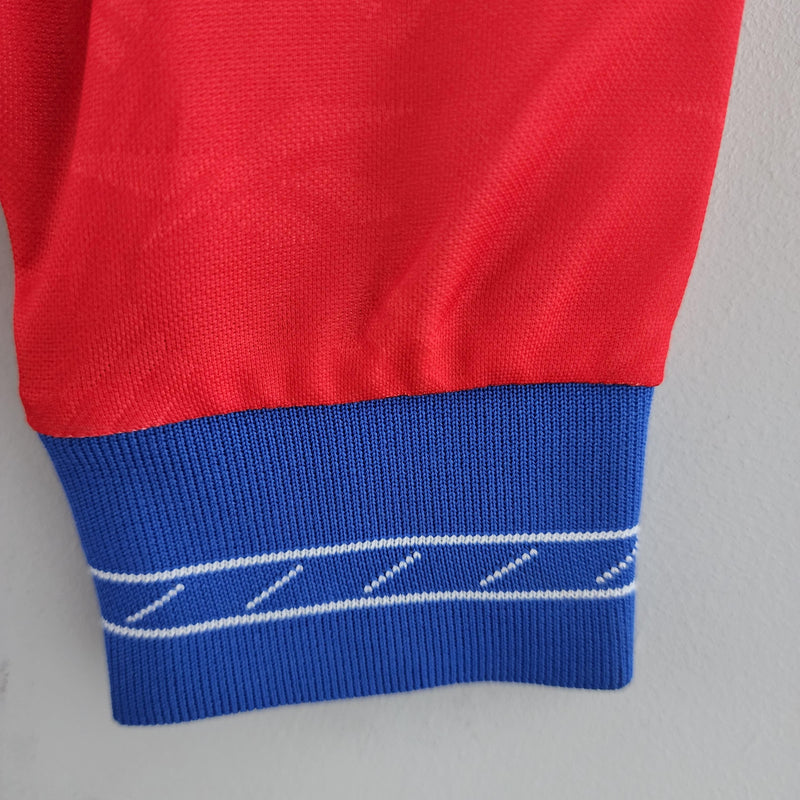 LONG SLEEVE CHILE HOME 1998 - REEBOK RETRO MEN`S - RED/BLUE