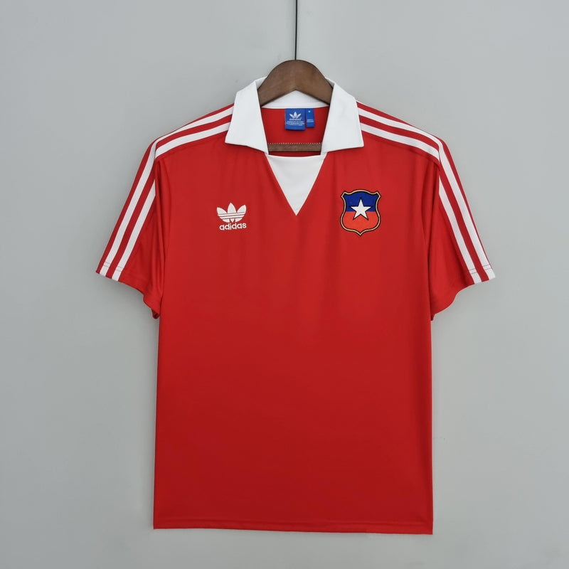 CHILE HOME 1982 - ADIDAS RETRO MEN`S - RED/WHITE