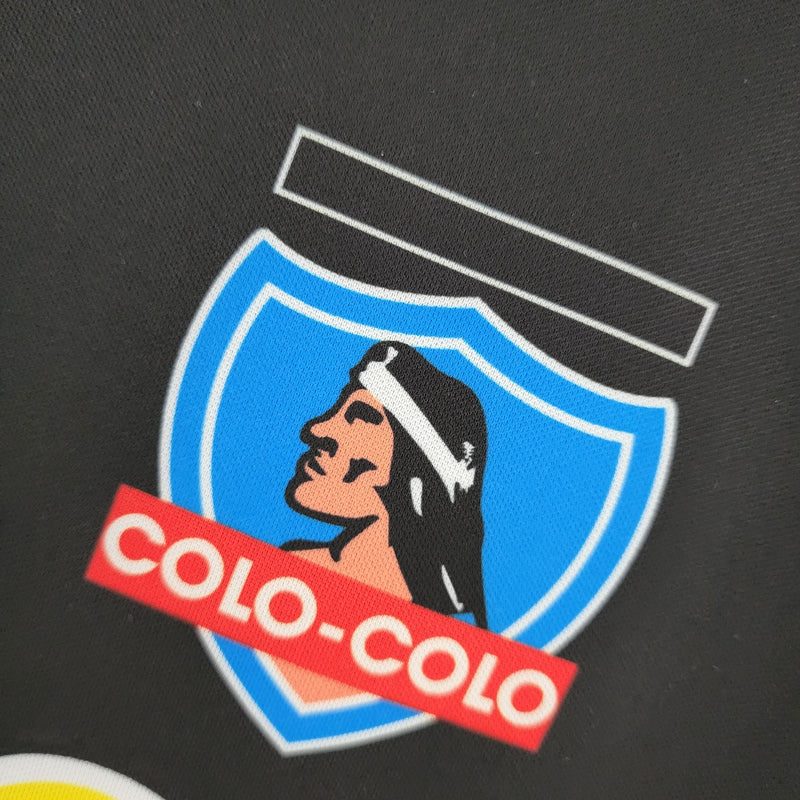 LONG SLEEVE COLO-COLO AWAY 1995 - NIKE RETRO  MEN`S - BLACK/WHITE