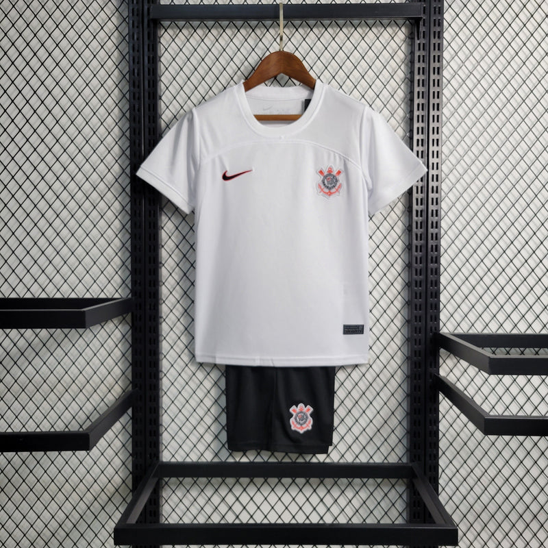 KIDS KIT CORINTHIANS 2023/24 BRANCO - FAN