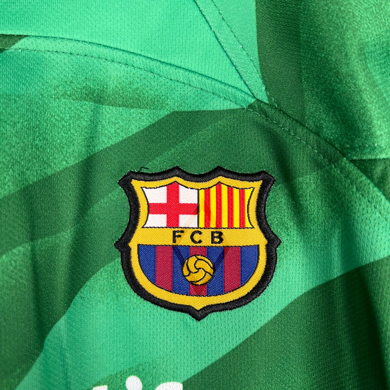 KIDS KIT BARCELONA GOLEIRO GREEN 23/24