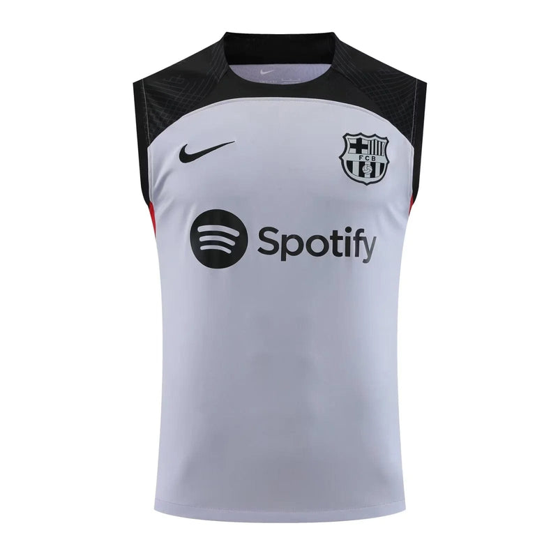 FC BARCELONA SLEEVELESS TRAINING KIT 23/24 - GREY