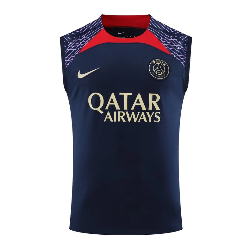 PSG SLEEVELESS TRAINING KIT 23/24 - BLUE NAVY