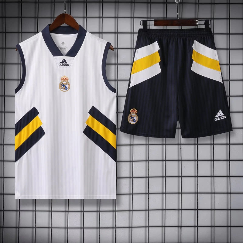 REAL MADRID SLEEVELESS TRAINING KIT 23/24 - WHITE